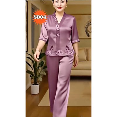 Mira Fashion [sb01-04] Đồ bộ lụa trung niên cao cấp chất liệ...