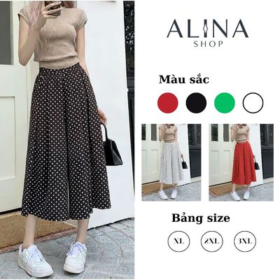 [GIÁ TẬN XƯỞNG] Quần váy cạp cao lưng chun mềm, quần suông ố...